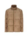 Tod's Logo-patch Quilted Coat In Multi
