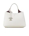Tod's Logo-pendant Leather Mini Bag In White