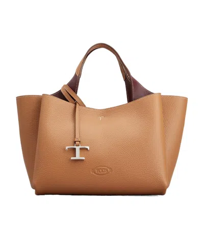 TOD'S TOD'S LOGO PLAQUE TOP HANDLE BAG