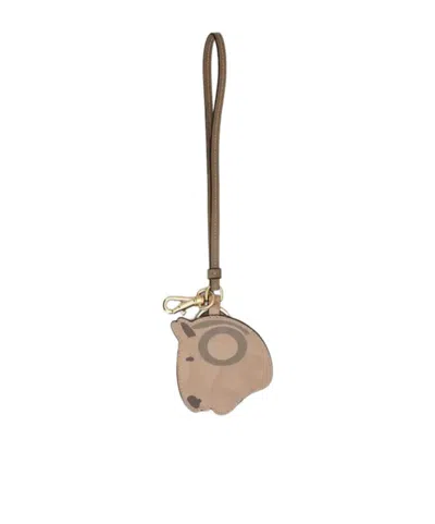 Tod's Logo Pendant In Brown