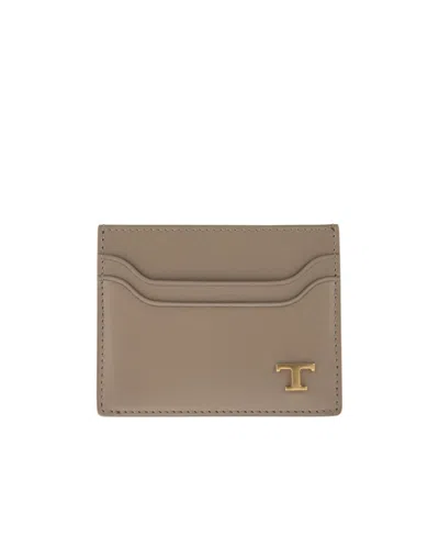 TOD'S TOD'S LOGO PLAQUE CARD HOLDER