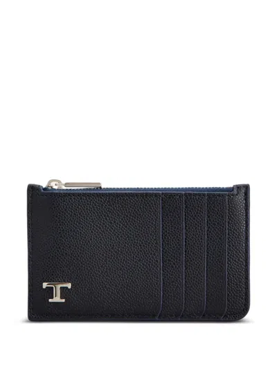 Tod's Logo-plaque Cardholder In Black