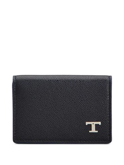 Tod's Logo-plaque Cardholder In Black