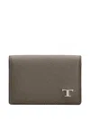 Tod's Logo-plaque Cardholder In Brown