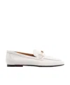 Tod's Leather Loafers In White