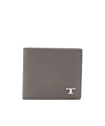 TOD'S LOGO-PLAQUE LEATHER WALLET