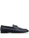 Tod's Logo-plaque Loafers In Blue