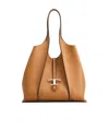 Tod's Timeless Shopping Bag In Leather Medium In Brown