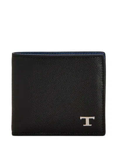 Tod's Logo-plaque Wallet In Black