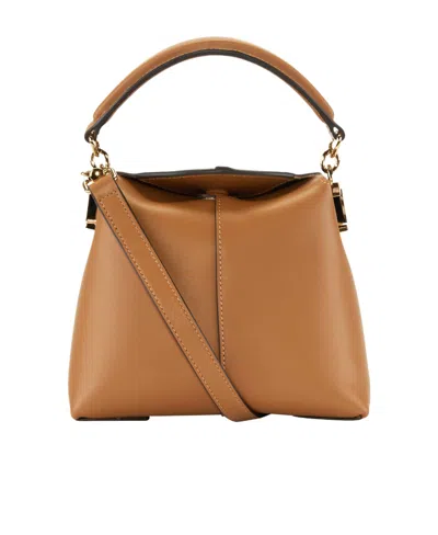 Tod's Logo Shoulder Bag In Brown