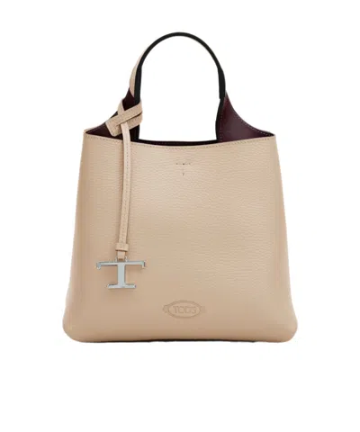 Tod's Logo Shoulder Bag In Hazel