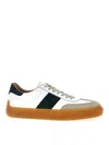 Tod's Round Toe Panel Sneakers In Green