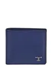 Tod's Wallet In Leather In Blue