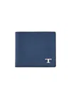 Tod's Wallet In Leather In Blue
