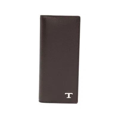 Tod's Logo Wallet In Brown