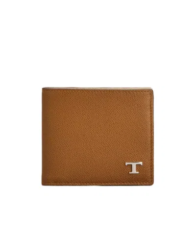 Tod's Logo Wallet In Yellow