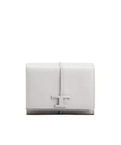 Tod's Logo Wallet In White