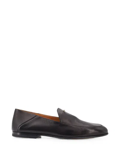 Tod's Logo-lettering Leather Loafers In Black