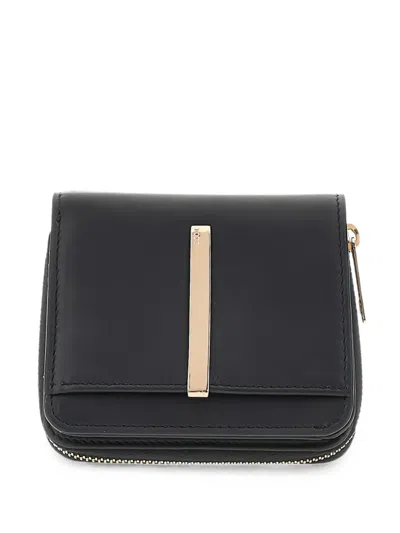 Tod's Logo-plaque Zip-around Wallet In Black