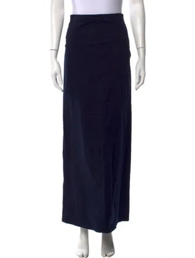 Pre-owned Tod's Long Skirt W/ Tags In Blue