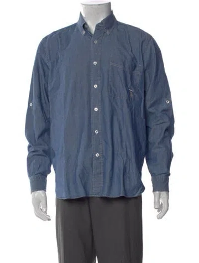Pre-owned Tod's Long Sleeve Shirt In Blue