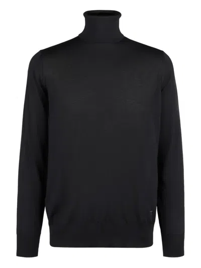 Tod's Long-sleeve Turtleneck Sweater In Black