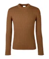 Tod's Long-sleeved Sweater In Brown