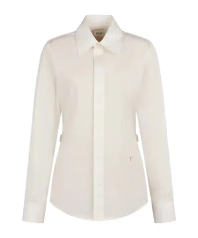 Tod's Long-sleeved Shirt In White