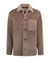 Tod's Loose-fit Wool Shirt Jacket In Brown