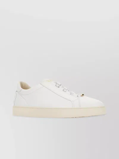 Tod's Low-top Leather Sneakers Rubber Sole In White