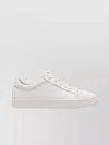 Tod's Low Top Leather Sneakers With Heel Detail