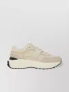 Tod's Low-top Round Toe Rubber Sole Sneakers In White