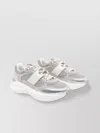 Tod's Sneakers In Fabric And Metallic Leather