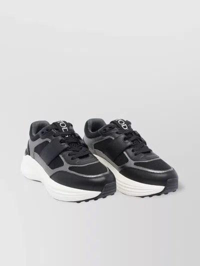 Tod's Low Top Sneakers Round Toe In Gray