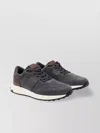 Tod's Contemporary Grey Sneakers With Suede And Leather Accents In Gray