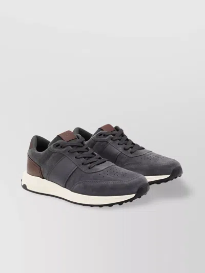 TOD'S LOW TOP SNEAKERS SUEDE UPPER