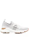 Tod's Womens White Sport Run 54c Calzino Logo-embellished Mesh Low-top Trainers In Weiss