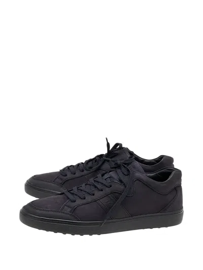 Pre-owned Tod's Low-top Leather Sneakers In Blue