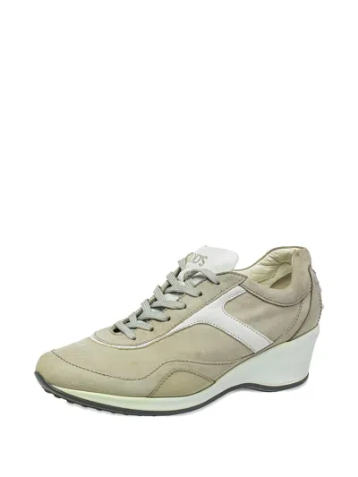Pre-owned Tod's Low-top Sneakers In Gray