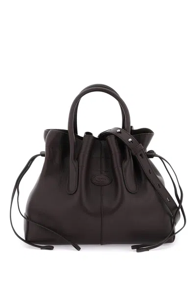 Tod's Luxurious Brown Calf Leather Handbag For Women