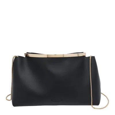 Tod's Tods Magenta Clutch In Black