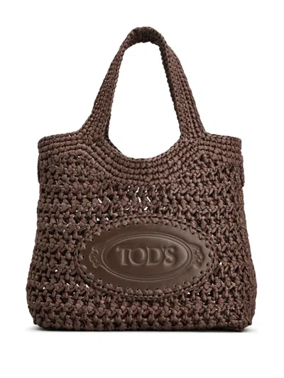 Tod's Manici Tote Bag In Brown