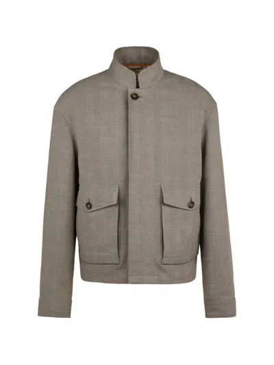 Tod's Maxi-pockets Short Jacket In Neutral