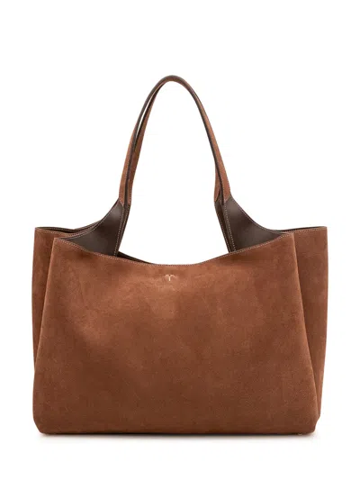 Tod's Tod`s Media Pouch Shoulder Bag In Tabacco Sc-palissandro