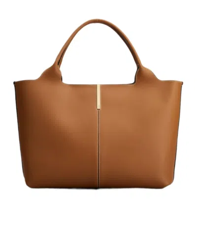Tod's Medium And Small Shopping Bag In Brown