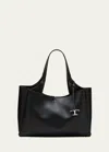 Tod's Apa 2 Leather Top-handle Bag In Nero