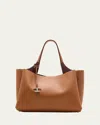Tod's T Timeless Leather Tote Bag In Brown For Women In Kenia Bordeaux Scuro