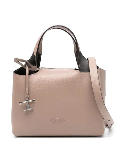 Tod's Medium Boston Tote Bag In Beige