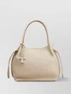 Tod's Medium Double Handle Bucket Bag In Neutral