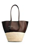 Tod's Shopping Bag With Long Handles And Woven Base